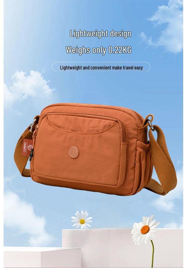 Autumn 2025 Large Capacity Nylon Crossbody Bag - Women's Multi-Compartment Trendy Square Bag for Moms