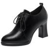 Comfortable Deep Mouth Soft Leather Anti-slip Shoes Platform Autumn Winter Women's Plush Fur Shoes Ladies High Heels Shoes Boots