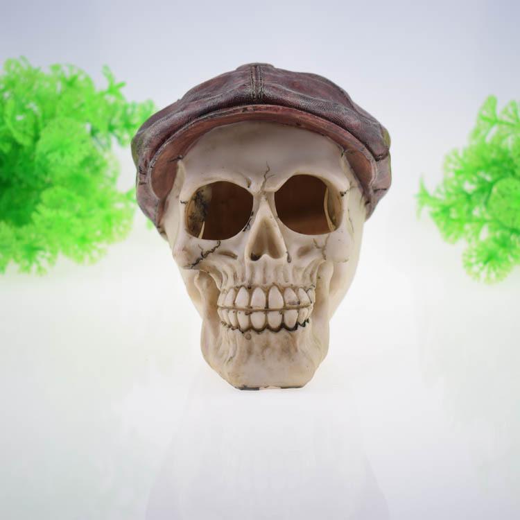 Tyrannosaurus Rex Skull Reptile Habitat Decor – Dinosaur and Human Skull Tank Ornament