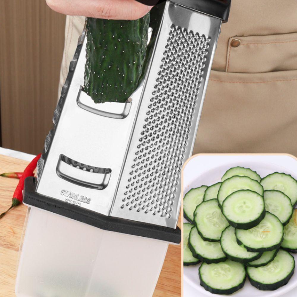 Stainless Steel Vegetable Slicer 6 Sides Vegetable Shredder Household Cheese Grater Chocolate