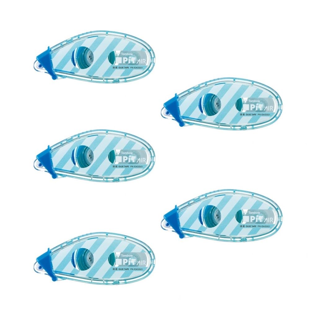 

Tombow Pit Air Mini Ленточный маркер Синий ширина ленты x 10 м Клей, (6-миллиметровая лента), 5 шт., PN-EASG01-5P