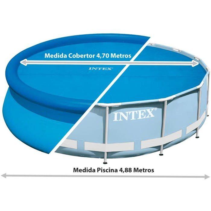 Bâche à bulles pour piscine hors sol ronde, diamètre 488 cm