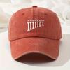 Fashionable Retro Washed Baseball Cap Adjustable Casual Hat Curved Brim Baseball Cap