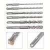 160mm Electric Hammer Drill Bit 6/8/10/12/14/16mm Cross Type Steel Alloy SDS Plus Shank For Masonry Concrete Rock Stone