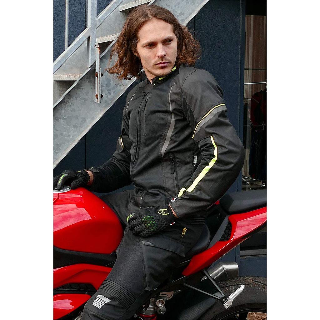 KOMINE Motorcycle Protective Cooling Mesh Size M Mesh for and Autumn Gloves, Black/Red, (GK-243 12977), Material, Spring, Summer,