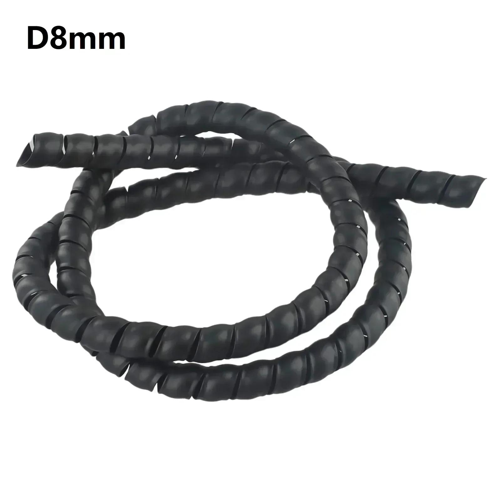 1Meter Spiral Wound Wire Protector Tube Flexible PP Material Cable Management Sleeve for Electronics and Appliances