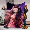 1pc nezouko3 Theme Blanket - Digital Print, Polyester, Cozy for All Seasons, Perfect for Outdoor, and Travel
