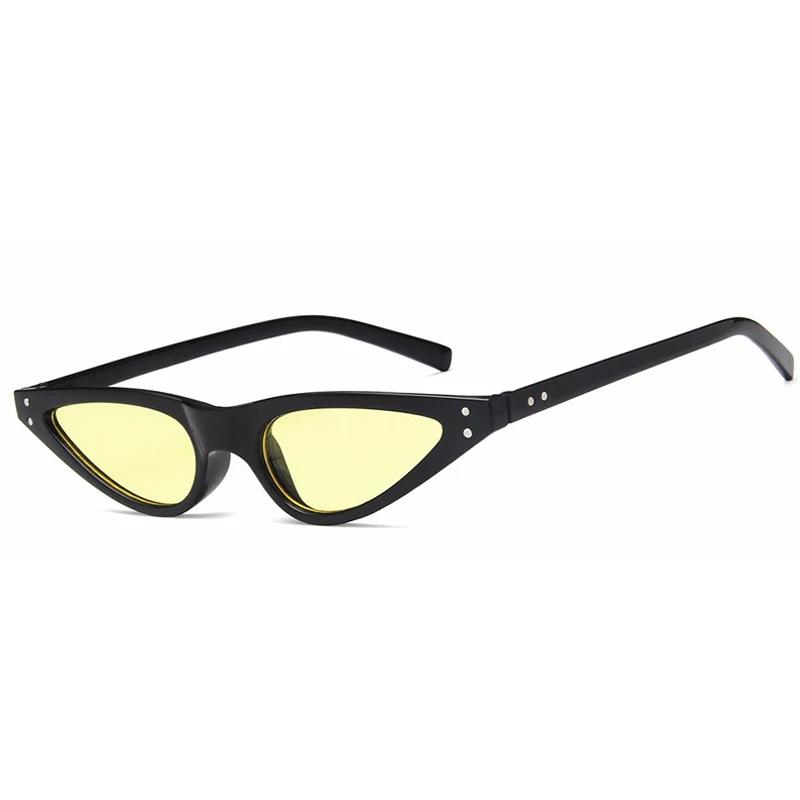 Cat Eye Sunglasses Women's Fashion Retro Small Frame Sun Glasses Vintage Narrow Sunglasses Trending UV400 Eyewear