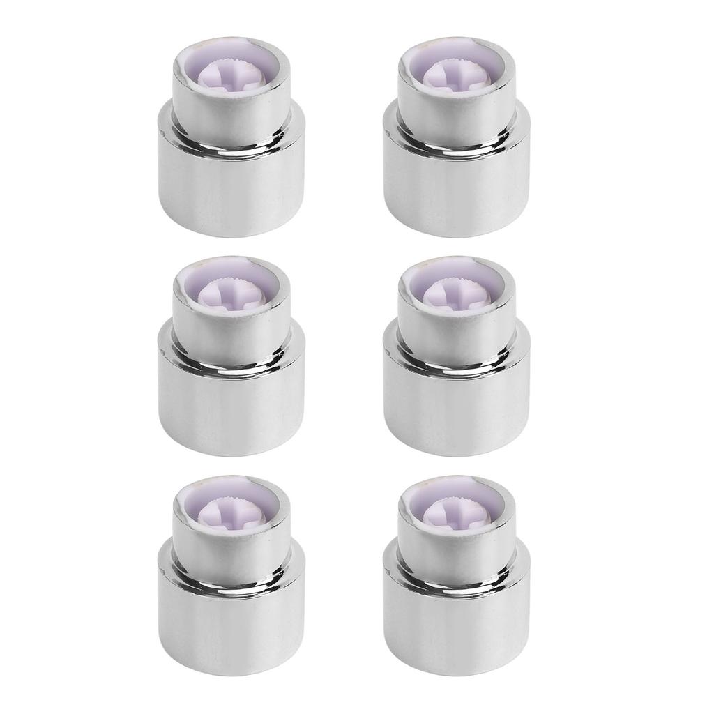6PCS Guitar Barrel Switch Tip 5 Way Round Retro Plastic Silver Electric Guitar Pickup Switch Knob
