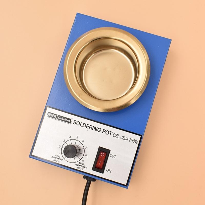 High Temperature Resistant 150W Melting Furnace Stove Tin Pots Tool for Electronics Safe & Efficient Soldering 200-450℃