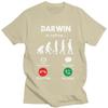 Los geht's Darwin Ruft T-Shirts Herren 100% Baumwolle Tee Tops Valentinstagsgeschenk T-Shirt Kurzarm-T-Shirt