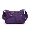 Borsa a tracolla in nylon multi-tasche con tracolla larga regolabile Borsa a spalla casual per donna Viaggi quotidiani