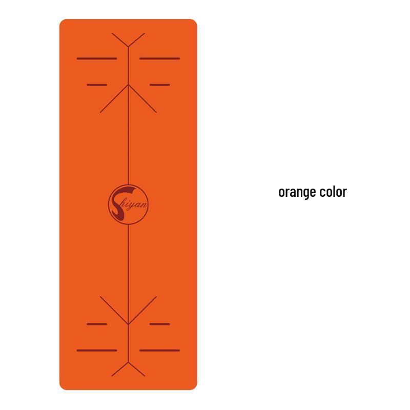 Shi Yan 5MM PU Rubber Yoga Mat - Bright Leather, Customizable with Logo/Pattern