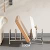 Vertical Pot Lid Holder Rustproof Cutting Board Holder Pot Lid Storage Rack  Kitchen