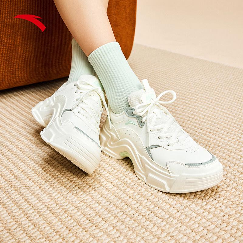 ANTA Women's Rabbit Fleece-Lined Casual Sneakers