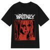 Nuova 2026 Britney Spears Grafica Rock Metal Vintage T-shirt Unisex Moda Donna Hip Hop T-shirt Manica Corta T-shirt in Puro Cotone