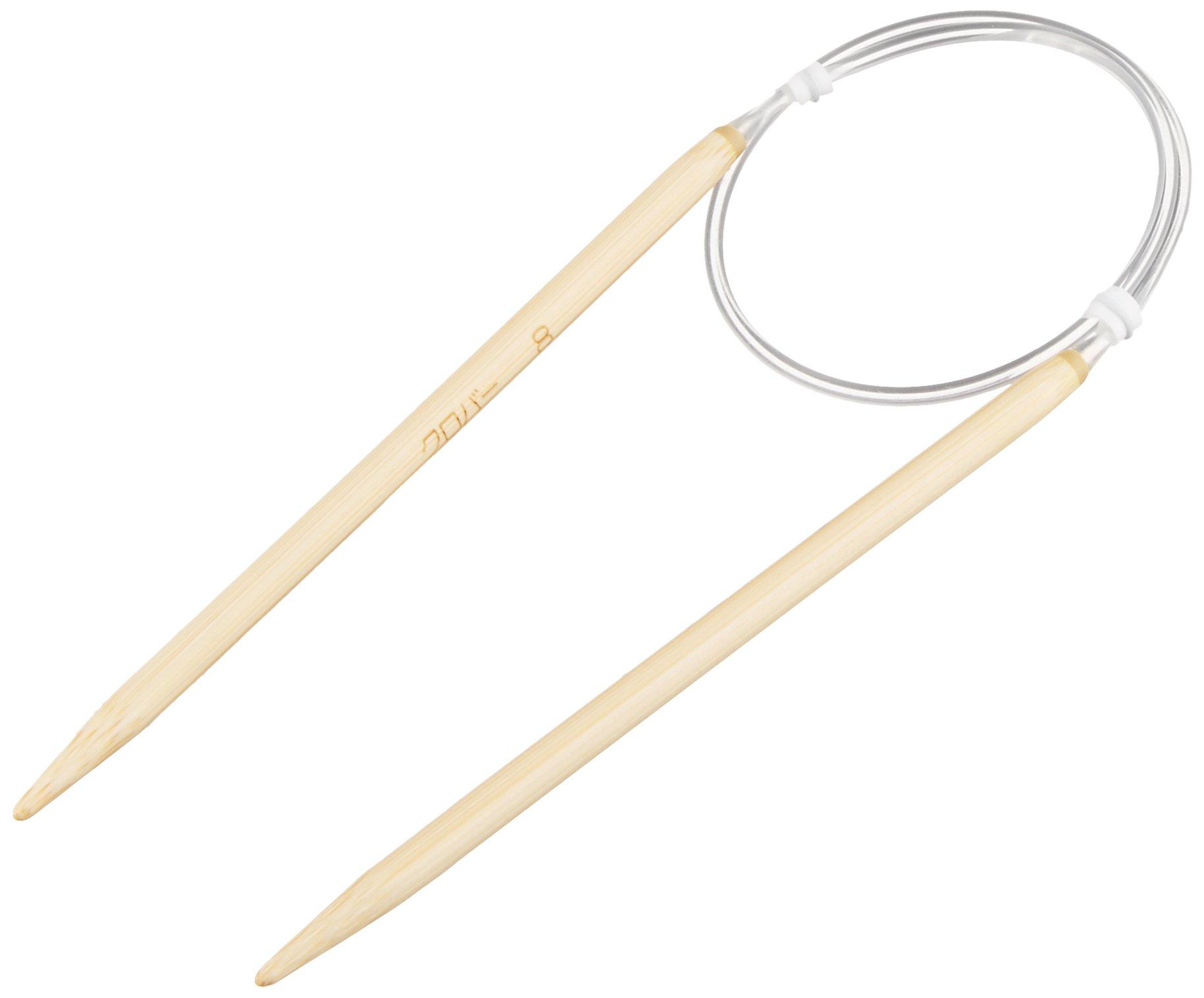 Clover Takumi circular needle short 40cm 8 No. 50-408 бежевый