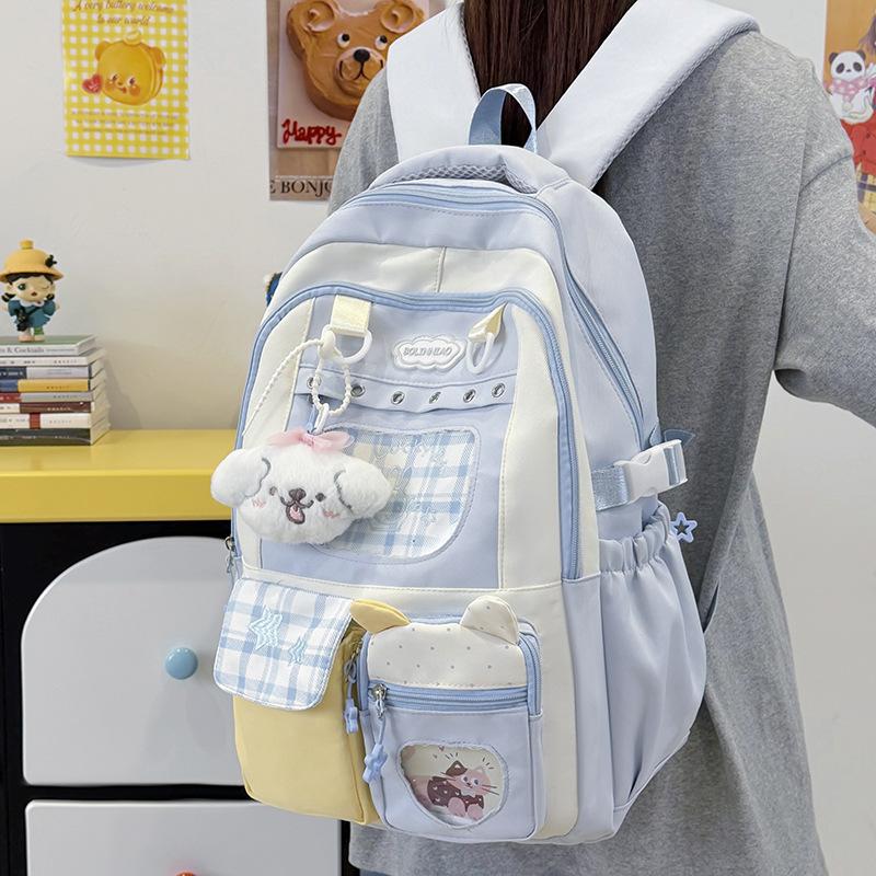 Schoolbag high value ins wind Japanese school bag female junior high school students large capacity backpack primary school students college wind
