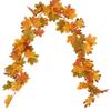 Red Maple Leaf Autumn Vine: Artificial Flower Wall & Ceiling Decor