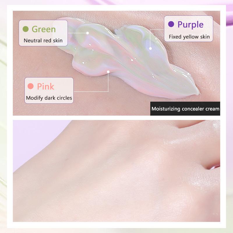 MERCILEN Crema isolante a tre colori con sensazione di luce Trucco idratante prima della base per modificare il latte isolante della pelle