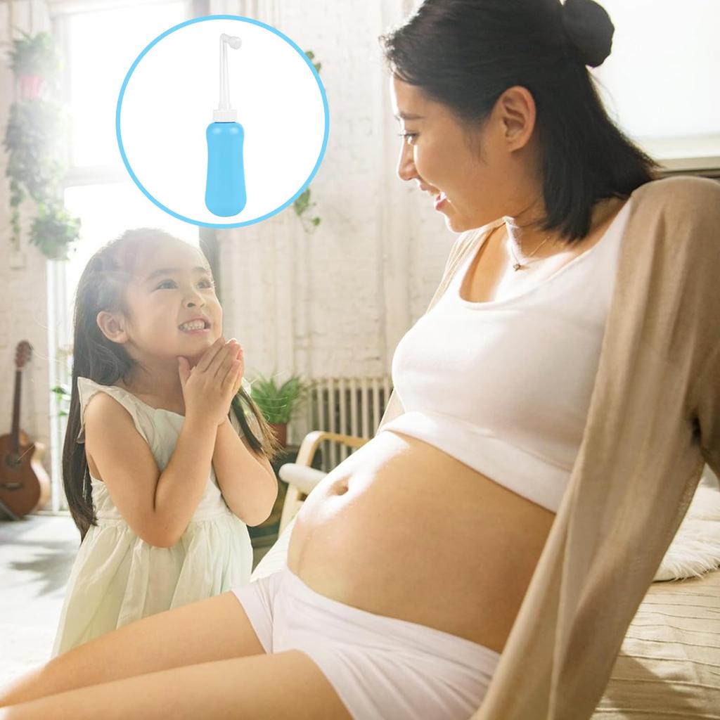 voocye Portable Manual Portable 450ml Large Portable Hot Water Washer for and Nursing Includes Waterproof Storage Bag Washlet, Washlet, Bidet,