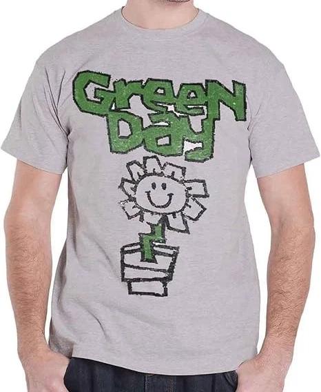 Green Day T- Shirt Vintage Flower Pot Kerplunk Band Gray New XL