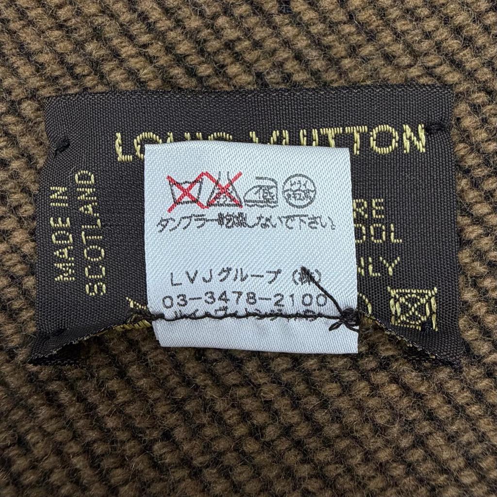 Great LOUIS VUITTON Other Fashion Goods Black Cashmere Women Used