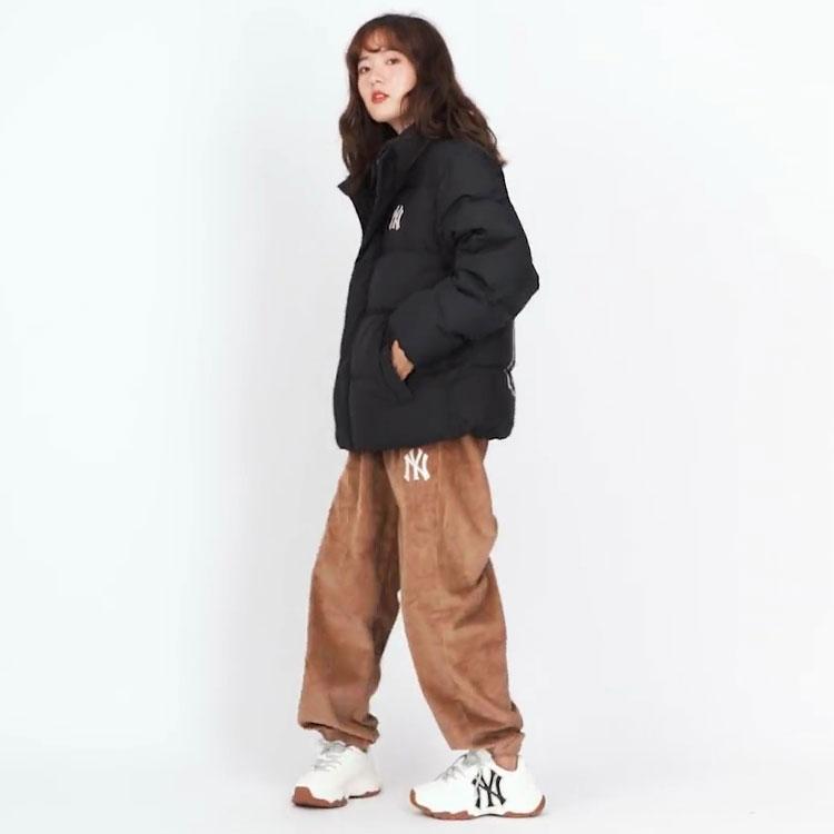 New MLB New York Yankees Down Jacket Cropped Unisex Black 3ADJB0116-50BKS