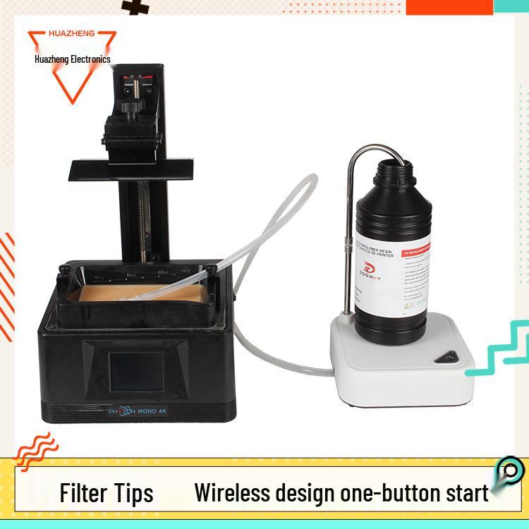 Light-Curing Resin Recycler & 3D DLP/SLA Printer with Self-Priming Filter Pump