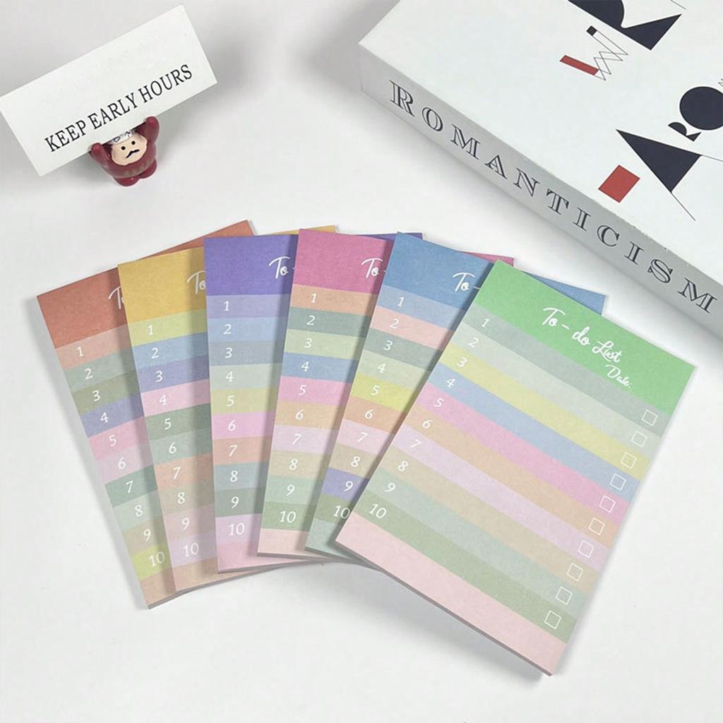 50τμχ Πολύχρωμα Αυτοκόλλητα Λίστας Εργασιών, Αυτοκόλλητο Σημειωματάριο για Γραφείο, Οικιακά/Γραφικά Είδη (Τυχαίο χρώμα) Πίσω στο σχολείο