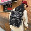 Embroidery Bag Women's Shoulder Bag Large Capacity College Style Backpack Student Schoolbag