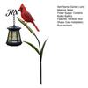 Tealight Candle Holder Outdoor Metal Red Bird Garden Stake Lamp, Vintage Lantern for Cemetery Yard Patio, Hollow For Candles Rustic Ornament,