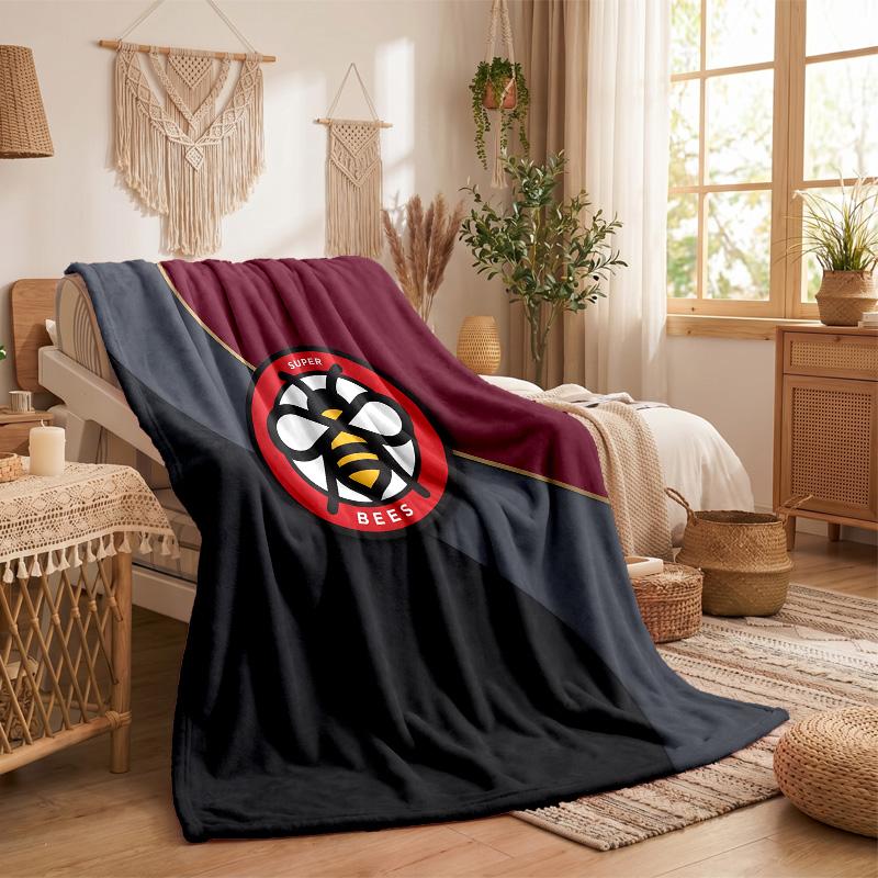 Brentford Football Print Flannel Blanket Soft Warm Sofa Bed Throw Blanket For Home Office Bedroom