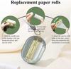 Mini Lint Roller Tearable Roll Paper Hair Remover Portable Travel Lint Sticky Rollers Creative Lipstick Styling Dust Wiper Tools