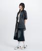 LEMAIN SECOND Check Oversized Short Sleeve Shirt [Charcoal]