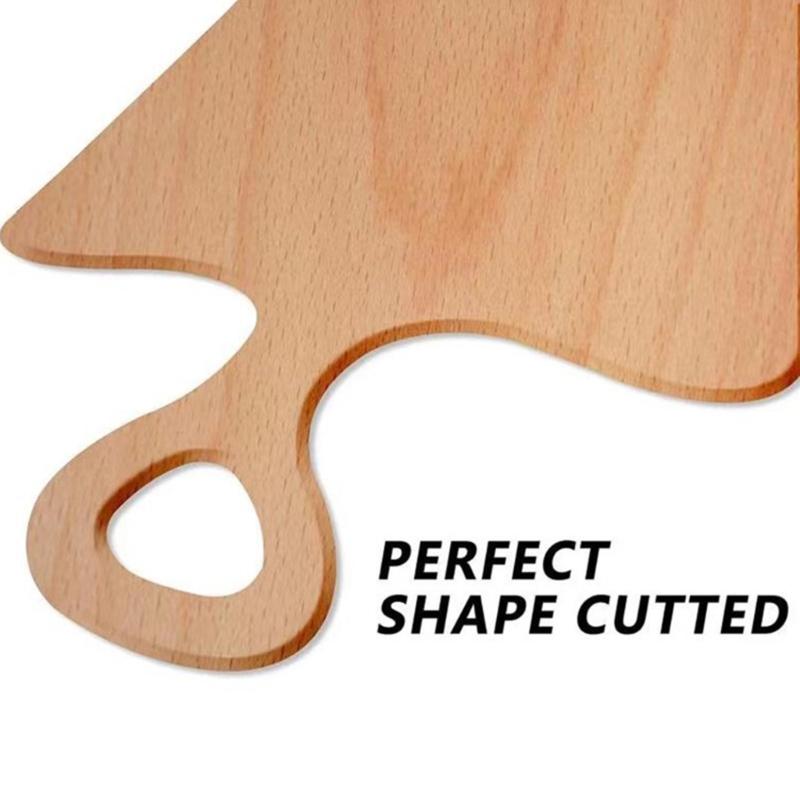 Acrylic Clear Cutting Board Handle Template Multipurpose DIY Crafts Household for Children Adult DIY Cutting Board
