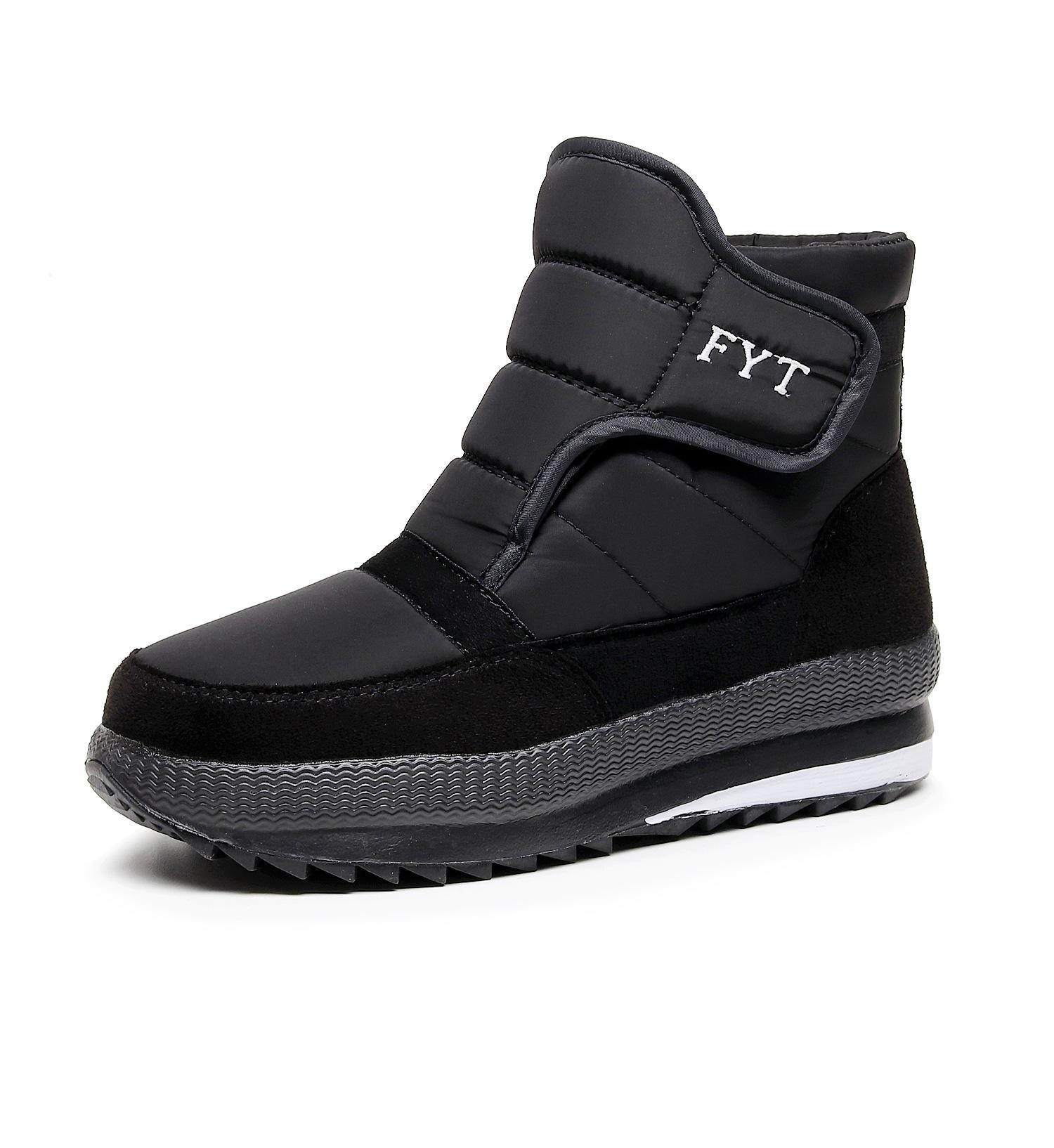 

Новые зимние ботинки для мужчин и женщин с добавлением флиса, утолщенные, водонепроницаемые, высокие, хлопковые ботинки, теплая и плотная хлопковая обувь 39