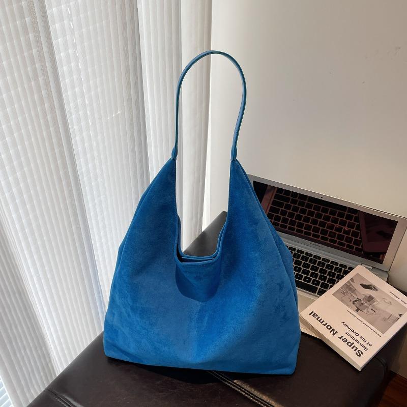 Crossbody bag suede bag women's new versatile shoulder bag retro large-capacity commuter tote bag
