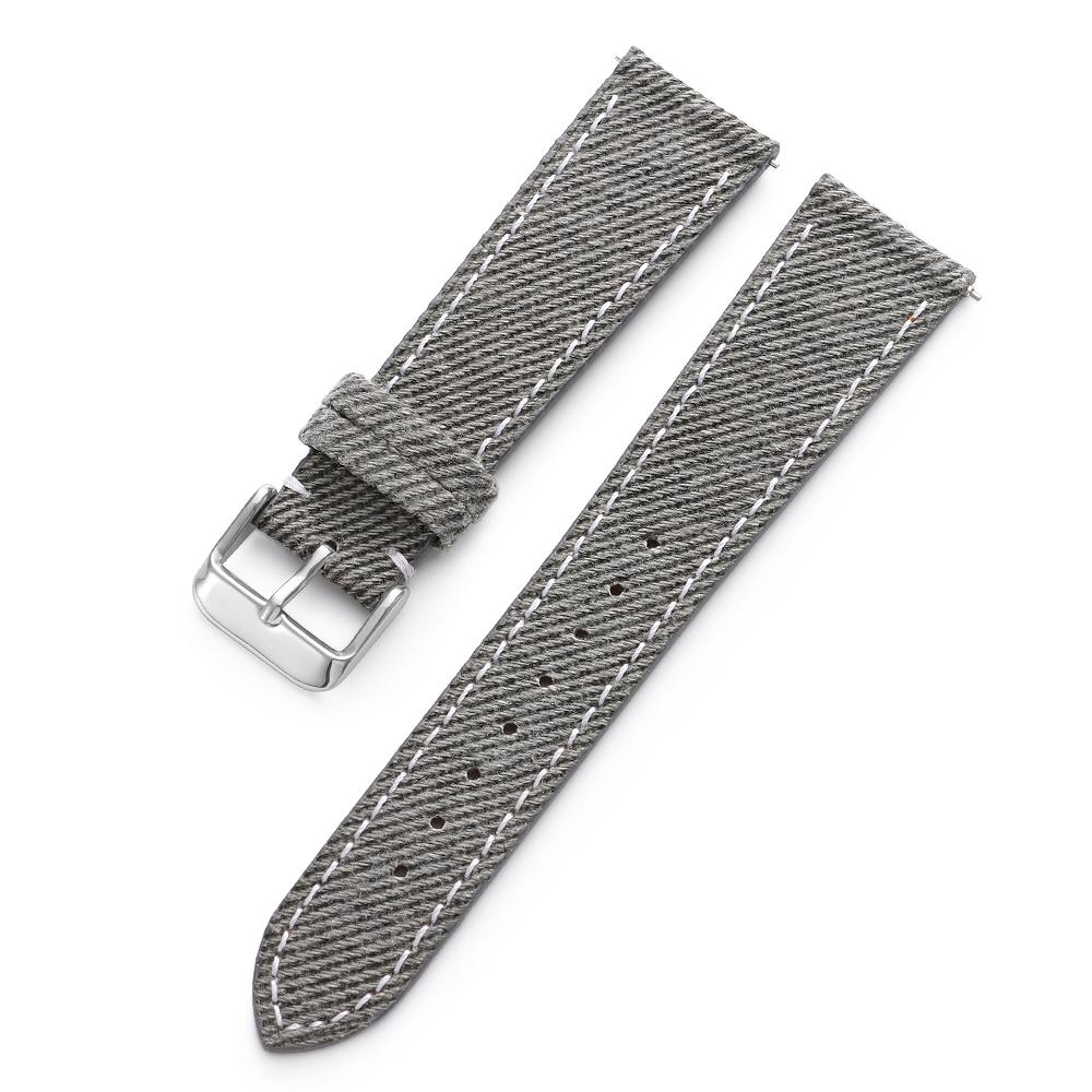 Nylon Leather Watch Band 18mm20mm 22mm Black Gray Brown Canvas Universal Soft Watchband Business for Men Women Watch Accessories