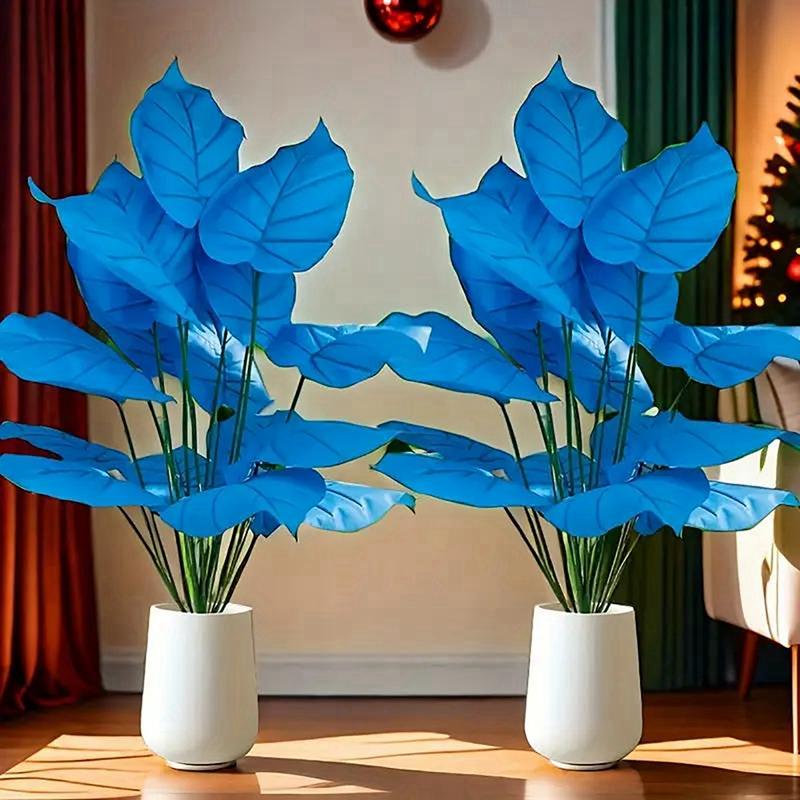 Artificial Green Plants Shrubs Stems Home Garden Indoor Outdoor Decor