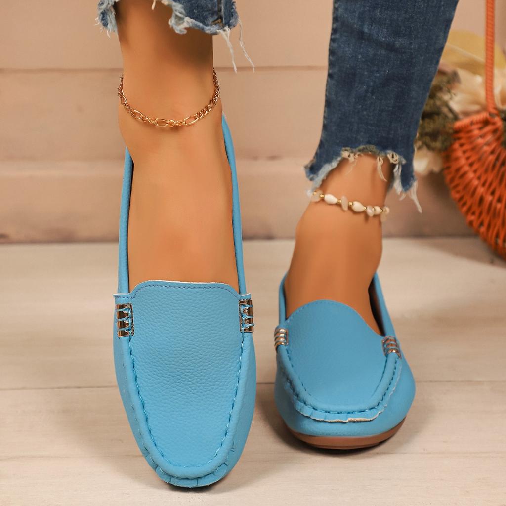 Damen Loafer Leichte Schuhe für Damen Bequeme Freizeit-Sneaker Zum Hineinschlüpfen Ballerinas Damen