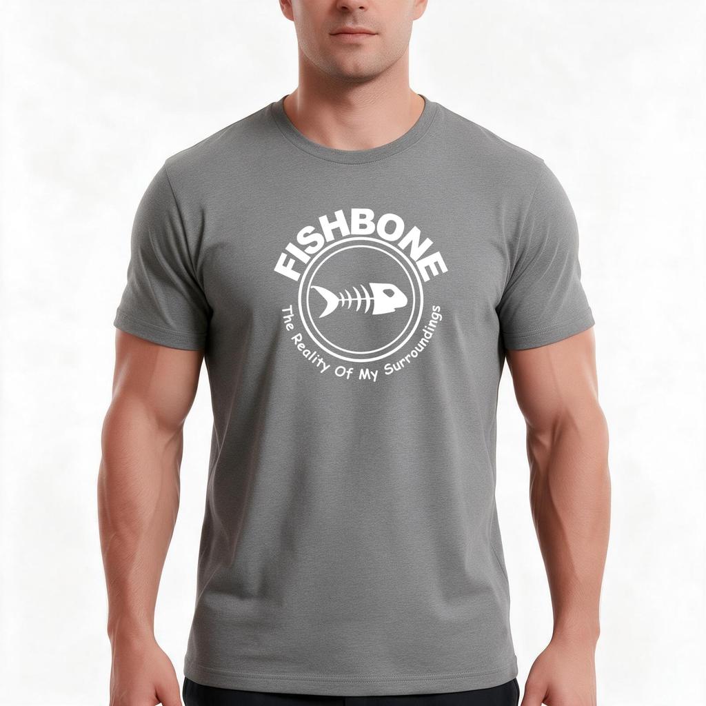 Fishbone The Reality Of My Surroundings Tshirt Summer Casual Cotton Tee Oversized Streetwear Tops Vintage Graphic Print