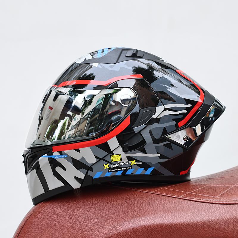 DOT Certified Modular Motorcycle Helmet Men Women All Season Flip Up Design Reinforced ABS Street Bike Protective Headgear