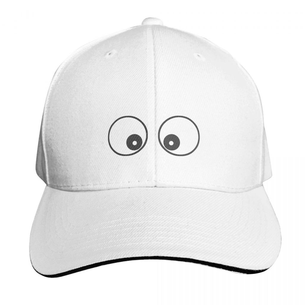 Googly Funny Cartoon Eyes  Toon TShirt  Top Baseball Cap Snapback Cap Big Size Hat Sun Cap Unisexs Hats Womens