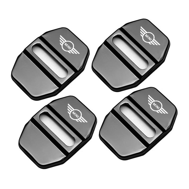 

4Pcs Car Door Lock Covers Auto Decorative For MINI One Cooper JCW Countryman Clubman Cabrio Paceman Coupe Roadster F57 Hub Cap