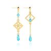 Game Genshin Impact Earring Tartaglia Hu Tao Venti Kaeya Alberich Aether Qiqi Keqing Cosplay Clip Earrings Foe Fans Jewelry Gift