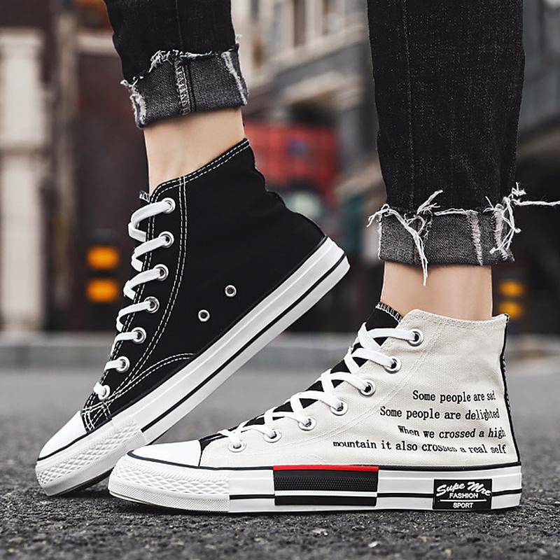 Vulkanisierte Turnschuhe Männer High Top Frühling Sport Schuhe Unisex Plattform Turnschuhe Jungen Laufschuhe Casual Schuhe 2024 Neue Ankunft