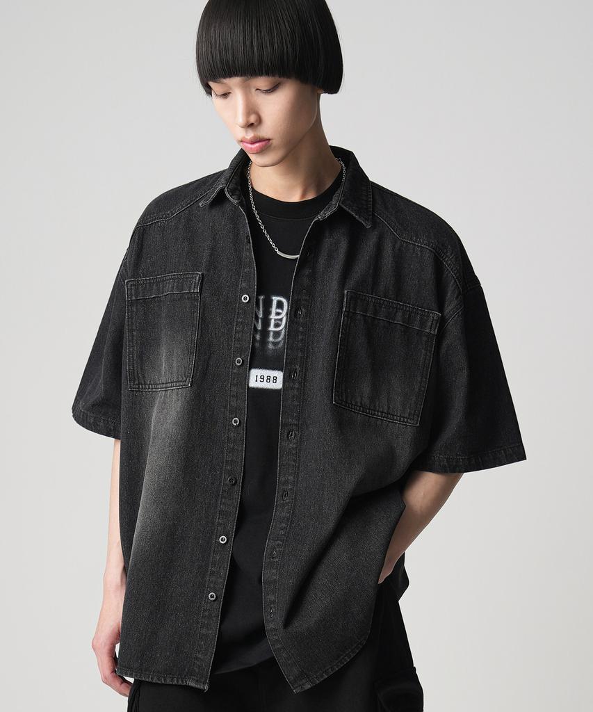AVANDRESS Western Short-Sleeve Denim Shirt - 3Col