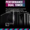 Cooler Master MasterAir MA824 Stealth 8 Heat Pipes Dual Tower Fan Compatible with Air Cooling CPU Cooler FN1995 & LGA1700/AM5/AM4 MAM-D8PN-318PK-R1