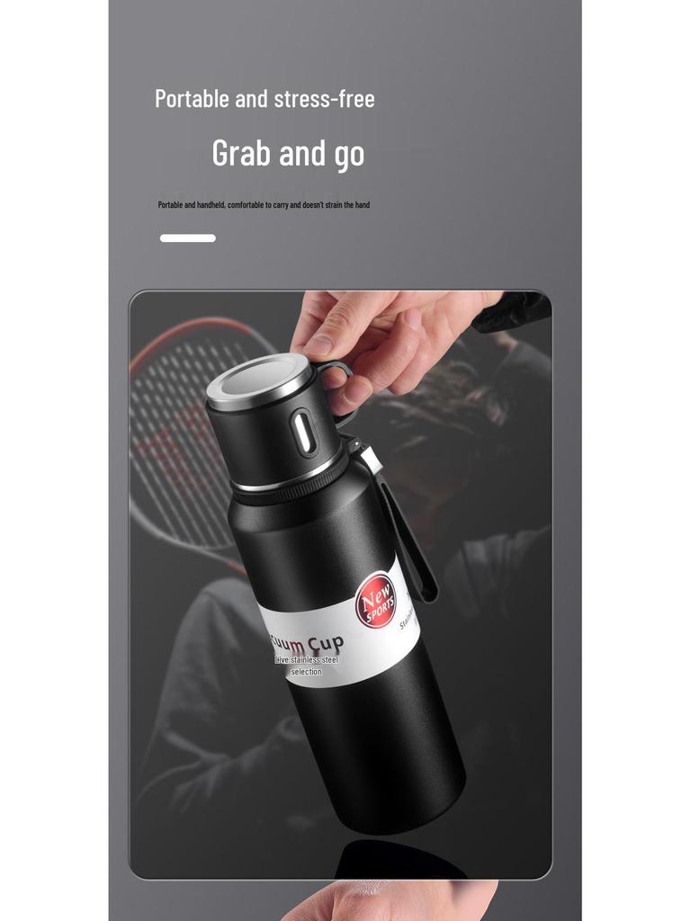 Premium 316 Stainless Steel Insulated Travel Tea Cup with Large Capacity and Water Separation